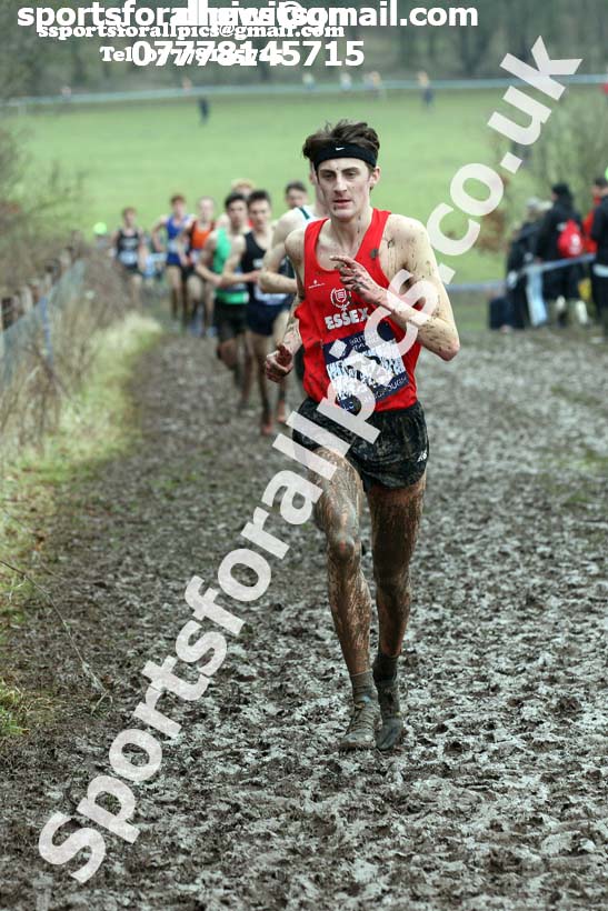 Mens under-20s 2018 British Inter Counties Cross Country Champs., Prestwold Hall, Loughborough. Photo: David T. Hewitson/Sports for All Pics